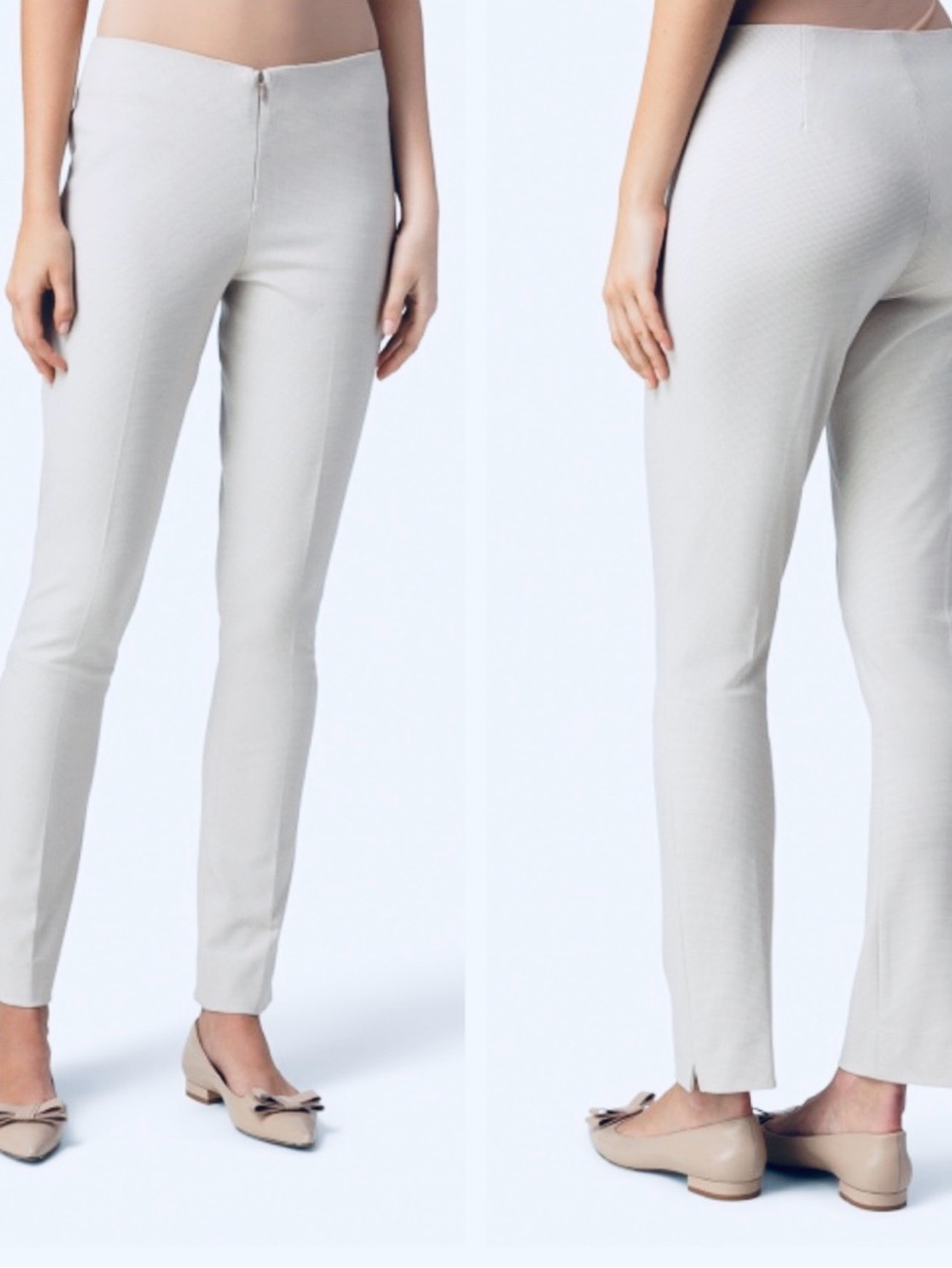 Peace of Cloth Size 6 white flat front white pants